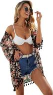 sweatyrocks kimono cardigan fringe tassel women's clothing : swimsuits & cover ups logo