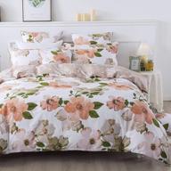украсьте свою спальню с помощью пододеяльника fadfay's с акварельным цветочным принтом - винтажное постельное белье для фермерского дома из мягкого хлопка логотип