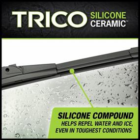 img 1 attached to Trico 90-160 16-дюймовая автомобильная щетка стеклоочистителя - силикон с керамическим покрытием Всепогодный луч