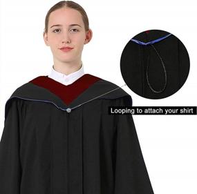 img 1 attached to Академический капюшон унисекс GraduatePro Master Degree для выпускной церемонии