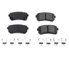 img 1 attached to 🔥 Power Stop 17-1829 Z17 Rear Ceramic Brake Pads: Enhanced Performance with Included Hardware