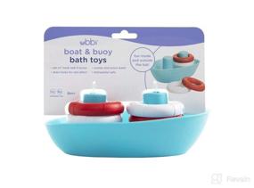 img 2 attached to Ubbi Boat and Buoys Bath Toys: 1 Boat with 4 Buoys, Bath Time Toys for Toddlers