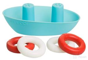 img 3 attached to Ubbi Boat and Buoys Bath Toys: 1 Boat with 4 Buoys, Bath Time Toys for Toddlers