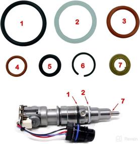 img 3 attached to 🔧 G2.8 Injector Seal Kit for Ford 4.5L LCF 2006-2010, 6.0L 2003-2010, 6.0L Navistar 2002.5-2010 - Compatible with 3C3Z9229AA, CM5055, 1843682C91 (Set of 8)