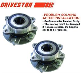 img 4 attached to 🔧 DRIVESTAR 513257 Front Wheel Hub & Bearing Assembly: Compatible with Toyota RAV4, Prius V, Lexus HS250h, Scion xB, and tC