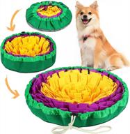 vivifying snuffle mat for dogs, interactive sniff mat for slow eating and keep busy, adjustable dog treats digging toys encourages natural foraging skills and mental stimulation logo
