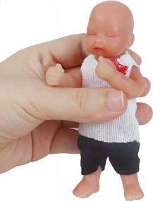 img 4 attached to Cute And Realistic Mini Silicone Baby Doll - Ideal For New Year Gift!