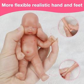 img 2 attached to Cute And Realistic Mini Silicone Baby Doll - Ideal For New Year Gift!