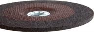 7-inch grinding wheel with 5/8-inch-11 threaded arbor, metal type 27, a24r, 1/4-inch thickness by forney 71879 logo