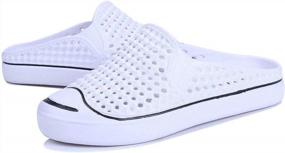 img 1 attached to 👞 Breathable Quick-Drying Slippers with Anti-Slip Soles for Men - YXDCHW Shoes