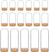 24 pack glass jars bottles with dome cloche cover and cork stoppers for party favors, arts & small projects - benecreat logo