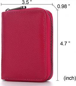 img 1 attached to Leather RFID Wallet: 20 Slots Credit Card Holder For Women & Men