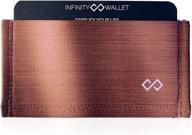 infinity wallet minimalist wallet black men's accessories and wallets, card cases & money organizers logo