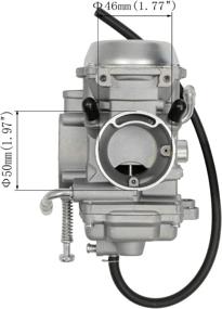 img 1 attached to 🔧 High-Performance Carburetor for Polaris 1999-2009 Ranger 500, 2001-2008 Sportsman 500, and 1995-1998 Magnum 425 ATV Quad