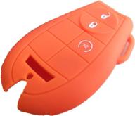 🔑 silicone key fob cover compatible with chrysler 300 t&amp;c dodge challenger durango grand caravan journey ram truck 1500-3500 m3n5wy783x iyz-c01c gq4-53t 267f-5wy783x логотип