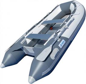 img 1 attached to BRIS 10.8 Ft Inflatable Boat For Rafting, Fishing, And Tender Use - High-Quality Pontoon Dinghy