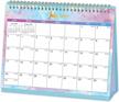 watercolor ink standing flip desk calendar 2022-2023 - twin-wire binding, unruled blocks, memo pages, and thick paper - 9.8" x 8.3" size for jul. 2022 to dec. 2023 scheduling logo