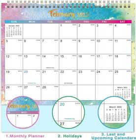 img 2 attached to Watercolor Ink Standing Flip Desk Calendar 2022-2023 - Twin-Wire Binding, Unruled Blocks, Memo Pages, And Thick Paper - 9.8" X 8.3" Size For Jul. 2022 To Dec. 2023 Scheduling