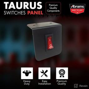 img 3 attached to 🔘 Abrams Taurus Premium 12V Switch Box Panel - (1) LED-Lit ON/Off Rocker Switch - 15 Amp Inline Fuse - Compact Design: 2" Length x 2.2" Height x 1.57" Depth