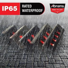 img 1 attached to 🔘 Abrams Taurus Premium 12V Switch Box Panel - (1) LED-Lit ON/Off Rocker Switch - 15 Amp Inline Fuse - Compact Design: 2" Length x 2.2" Height x 1.57" Depth