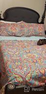 img 1 attached to Queen Size Reversible Floral Printed Quilted Bedspread With Shams - Travan 3-Piece Lightweight Coverlet Set For All Seasons In Yellow Flower Design review by Dave Johnson