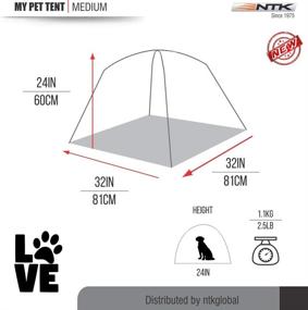 img 3 attached to 🐾 NTK MYPET Pop Up Pet Playpen - Lightweight Portable Dog & Cat Tent for House & Travel - Indoor & Outdoor Activities - Instantly Assembled (Medium Size)