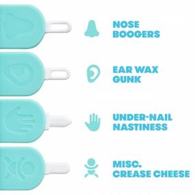 img 2 attached to Безопасно очищайте детские сопли, ушную серу и многое другое с FridaBaby 3-в-1 для носа, ногтей + ушной палочки