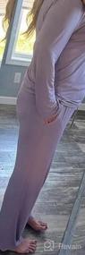 img 8 attached to Women'S Bamboo Pajamas Set - Soft Sleepwear Long Sleeves Top & Pants PJs Loungewear (S-XXL)
