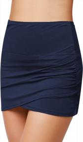 img 2 attached to Embrace Elegance And Comfort With GRAPENT Women'S High Waist Tulip Hem Swim Skirt