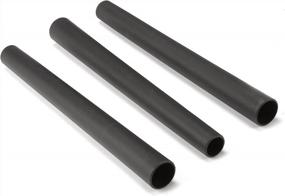 img 4 attached to 🧹 Shop-Vac 9061400 1-1/4 in. Diameter Extension Wands, Black Polypropylene Construction, Pack of 3