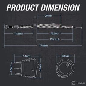 img 3 attached to 🔌 2 Lead Wiring Harness Kit for Light Bars, Work Lights, Fog Lights, Rock Lights - ACEC SHOP 12V 40A Rocker Switch Relay Fuse Nylon Wiring Harness for Truck UTV ATV Car Boat