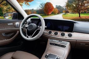 img 3 attached to Autopect Microfiber Leather Auto Car Steering Wheel Cover For Cars