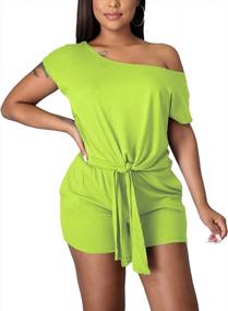 img 3 attached to Show Off Your Curves With This Women'S Sexy Crop Top And High Waist Shorts Set