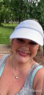 img 1 attached to 🧢 Stylish and Comfortable Sun Visors for Women and Girls, featuring Long Brim, Soft Sweatband, and Adjustable Fit review by David Guliford