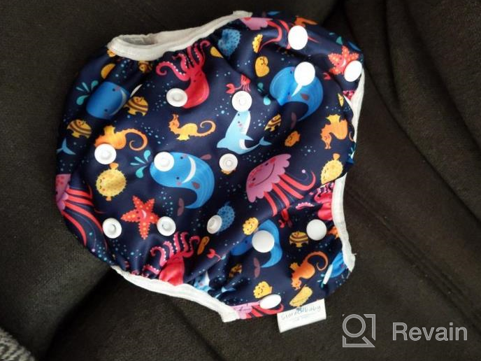 img 1 attached to Colorful, Reusable Baby Pool Diapers – Perfect For Swimming Fun! review by Jerry King