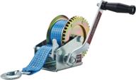 🚢 tyt 1200lb boat trailer winch strap winch with 26ft blue rope, hand crank winch with hook, high carbon steel dual ratchet gear manual winch for towing pulley boat trailer truck rv jet ski marine winch логотип