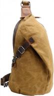 waterproof waxed canvas sling bag - perfect for travel and adventure! logo