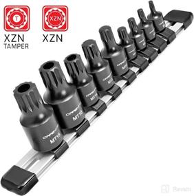 img 3 attached to 🔧 CARBYNE XZN Triple Square Bit Impact Socket Set - 9 Piece, 4mm to 18mm, High-Quality Chrome Molybdenum Steel