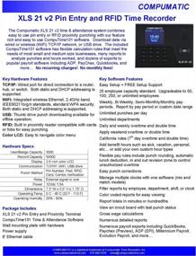 img 1 attached to Compumatic XLS 21 V2 PIN-код и RFID Proximity FOB Система часов с Wi-Fi, ПО CompuTime101 в комплекте - без ежемесячной платы!