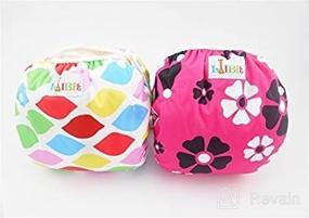 img 3 attached to 👶 LilBit Swim Diapers - 2pcs Adjustable Reusable Underwear for Baby Shower Gifts &amp; Swim Lessons, 0-2 Years Swim Diaper - Perfect Baby Gift