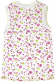 img 1 attached to Sleeveless Cotton Undershirts Floral Pastel Girls' Clothing at Tops, Tees & Blouses