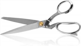 img 3 attached to 10.5-Inch Heavy Duty Scissors For Precise Cutting Of Fabric, Leather, And Raw Materials - Silver" By EZthings®