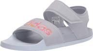 iridescent adidas women's adilette sandal: stylish athletic women's shoes logo