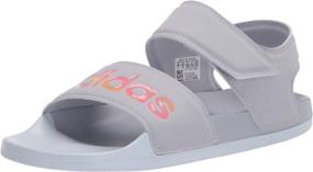 img 4 attached to Iridescent Adidas Women's Adilette Sandal: Stylish Athletic Women's Shoes