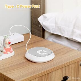 img 1 attached to 🔊 Portable Sound Machine: Sleep White Noise for Babies, True Heartbeat Input, 9 Soundtracks with Adjustable Volume, Timer & Memory, Dual Power Supply