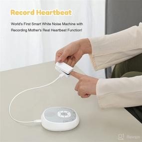 img 3 attached to 🔊 Portable Sound Machine: Sleep White Noise for Babies, True Heartbeat Input, 9 Soundtracks with Adjustable Volume, Timer & Memory, Dual Power Supply