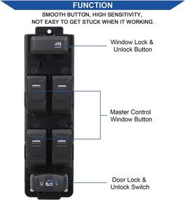 img 3 attached to 🚗 AIYiGu Master Power Window Switch Front Left Driver Side for Chevrolet Colorado, GMC Canyon, Hummer H3 - OE 25779767