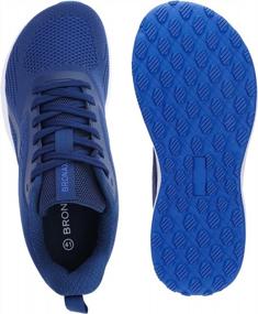 img 2 attached to Experience Comfortable And Supportive Running With BRONAX Men'S Wide Toe Box Cushioned Shoes
