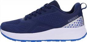 img 1 attached to Experience Comfortable And Supportive Running With BRONAX Men'S Wide Toe Box Cushioned Shoes