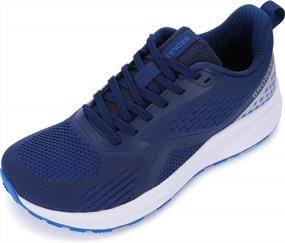 img 4 attached to Experience Comfortable And Supportive Running With BRONAX Men'S Wide Toe Box Cushioned Shoes